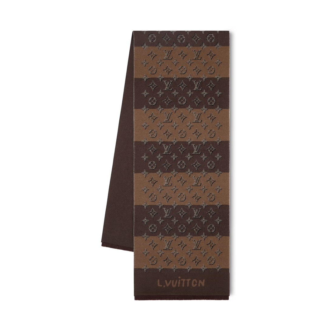 Monogram Heritage Scarf - Luxury S00 Brown | LOUIS VUITTON